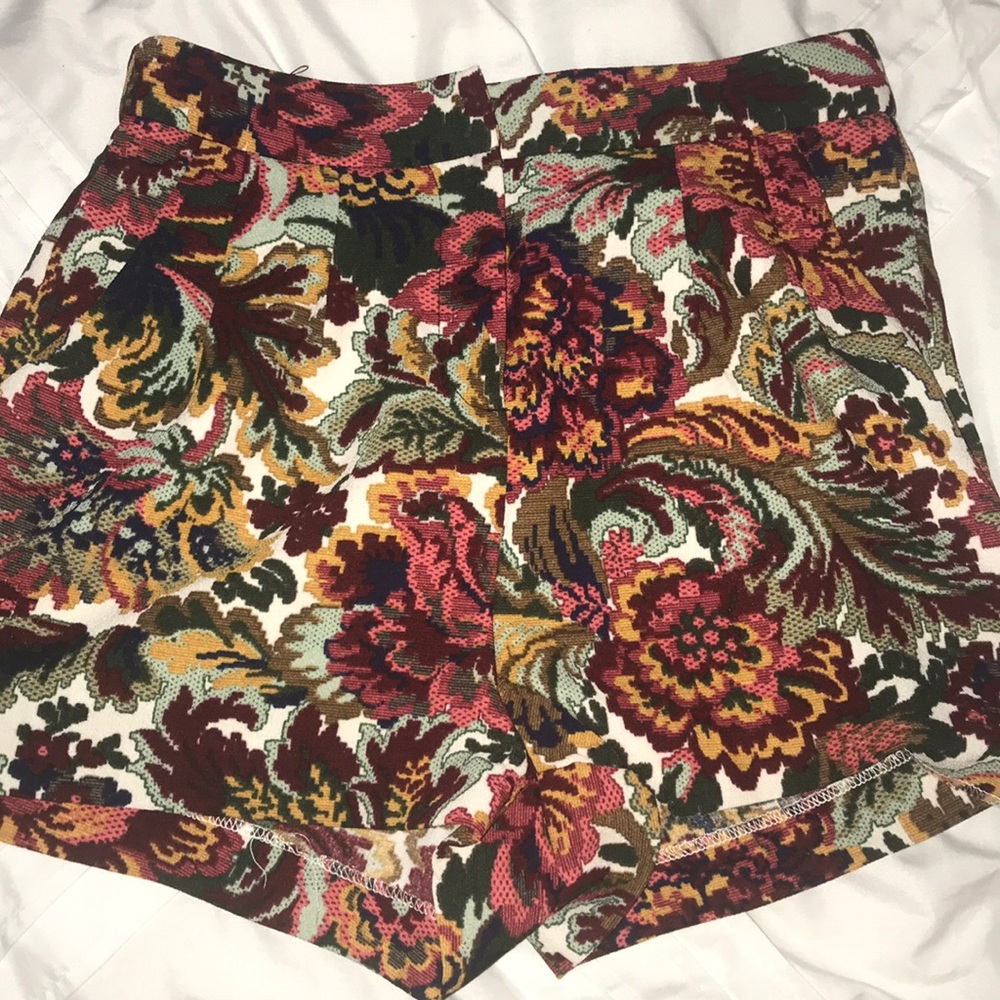 Mittoshop floral print high waisted shorts